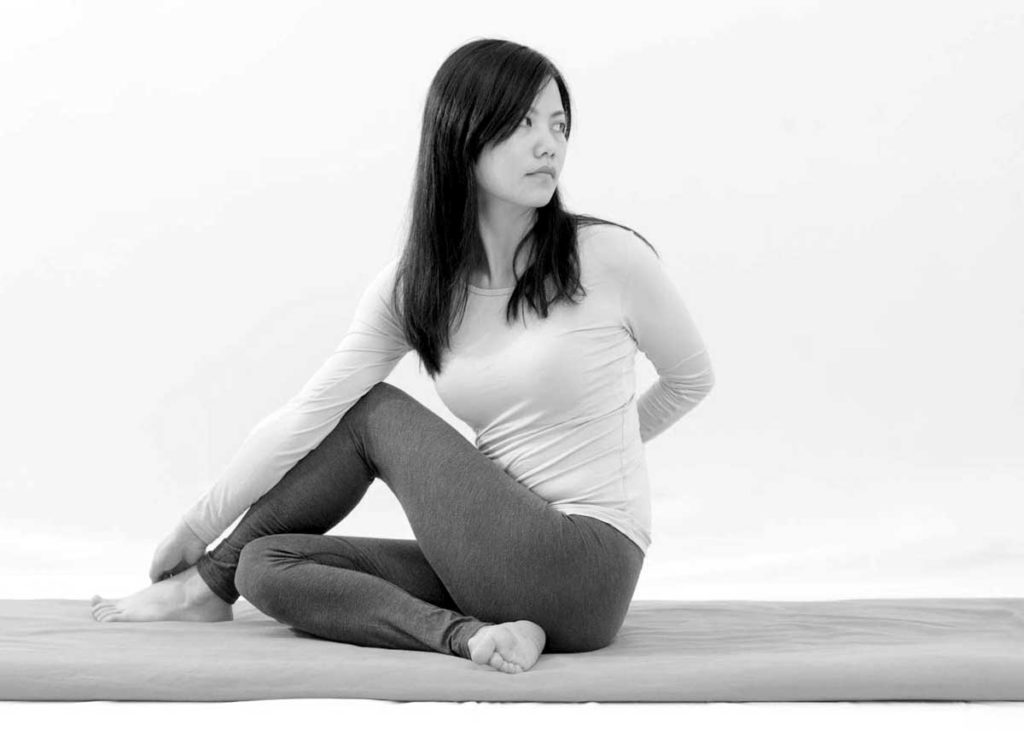 Matsyendrasana, the spinal twist.