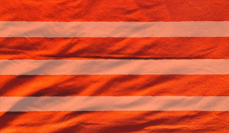 Orange Dhoti with Bihar stripes