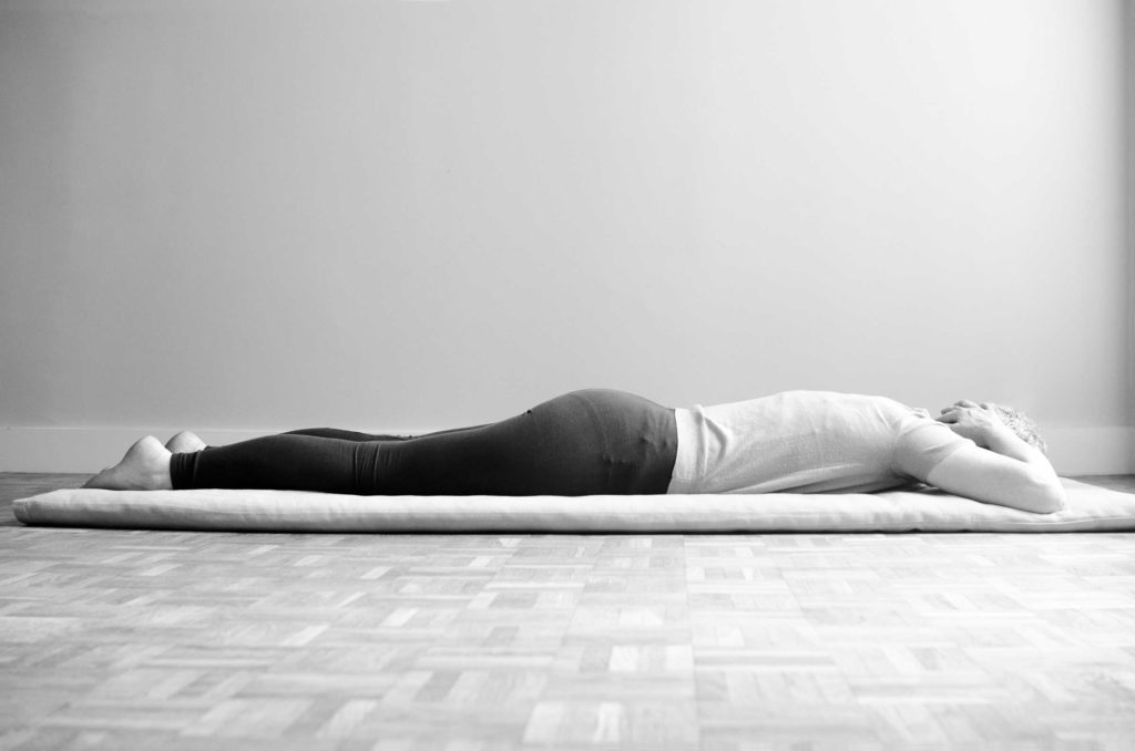 Jyjetskasana, one of the best relaxation poses and alternatives to shavasana.