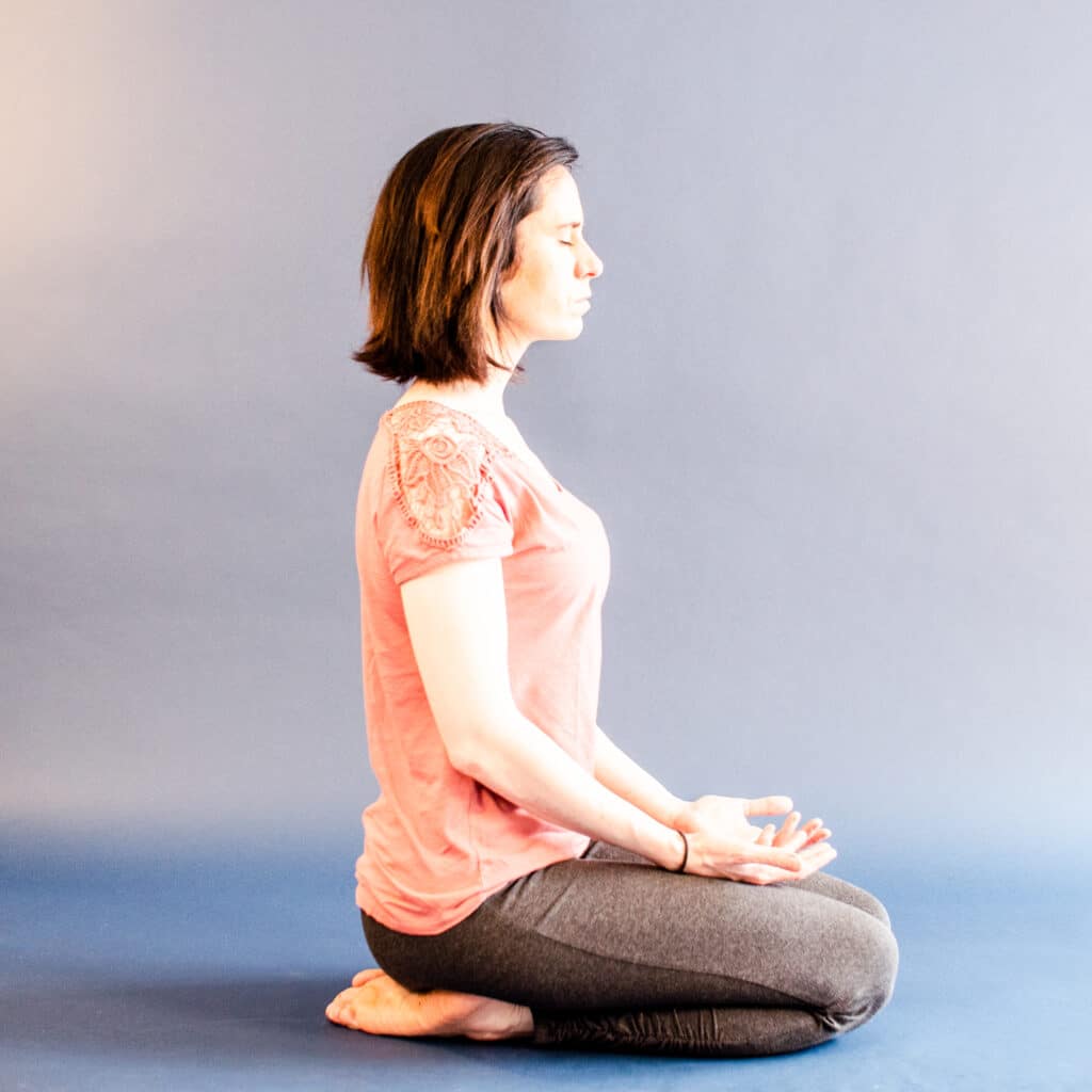 Vajrasana - a yoga pose you can do right after eating that help you speed up digestion.